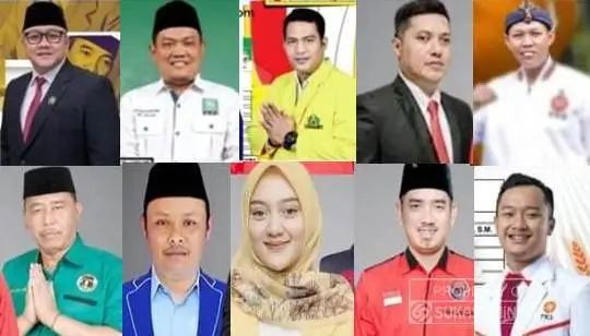 10 nama caleg dapil 4 Kabupaten Sukabumi pada Pileg 2024 diprediksi lolos jadi Anggota DPRD Kabupaten Sukabumi berdasarkan rapat pleno rekapitulasi di tingkat kecamatan. (Foto: sukabumiNews/Prim RK)