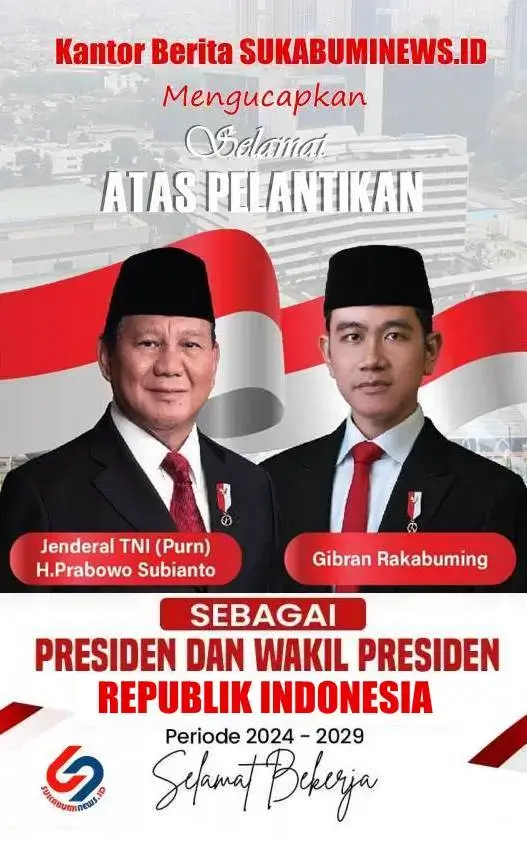 Selamat bertugas Pak Brabowo-Pak Gibran