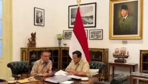 Presiden Prabowo Gelar Pertemuan dengan Sufmi Dasco Ahmad di Istana Merdeka