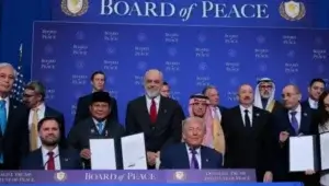 Perang di Iran mempersulit inisiatif Board of Peace yang diluncurkan oleh pemerintahan Trump (AFP).