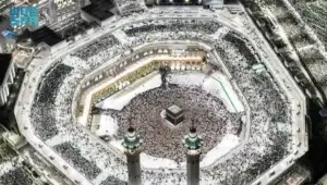 Jemaah memadati Masjidil Haram di Makkah.